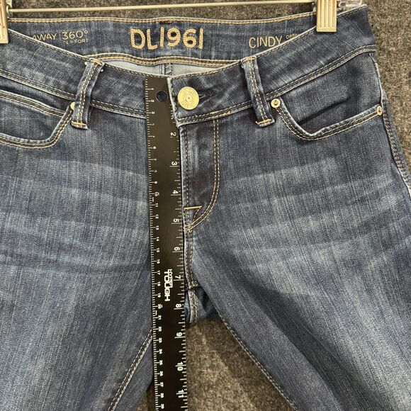 DL1961 Jeans Women's 26 Blue Cindy Petite Slim Boot Switch Stretch Premium Denim - Picture 5 of 13